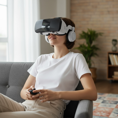 3D VR Smart Glasses – Immersive Reality for iPhone & Android by Wave & Hang