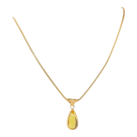 Blue Ocean Drop Necklace - Serene Teardrop Pendant for Women by Wave & Hang