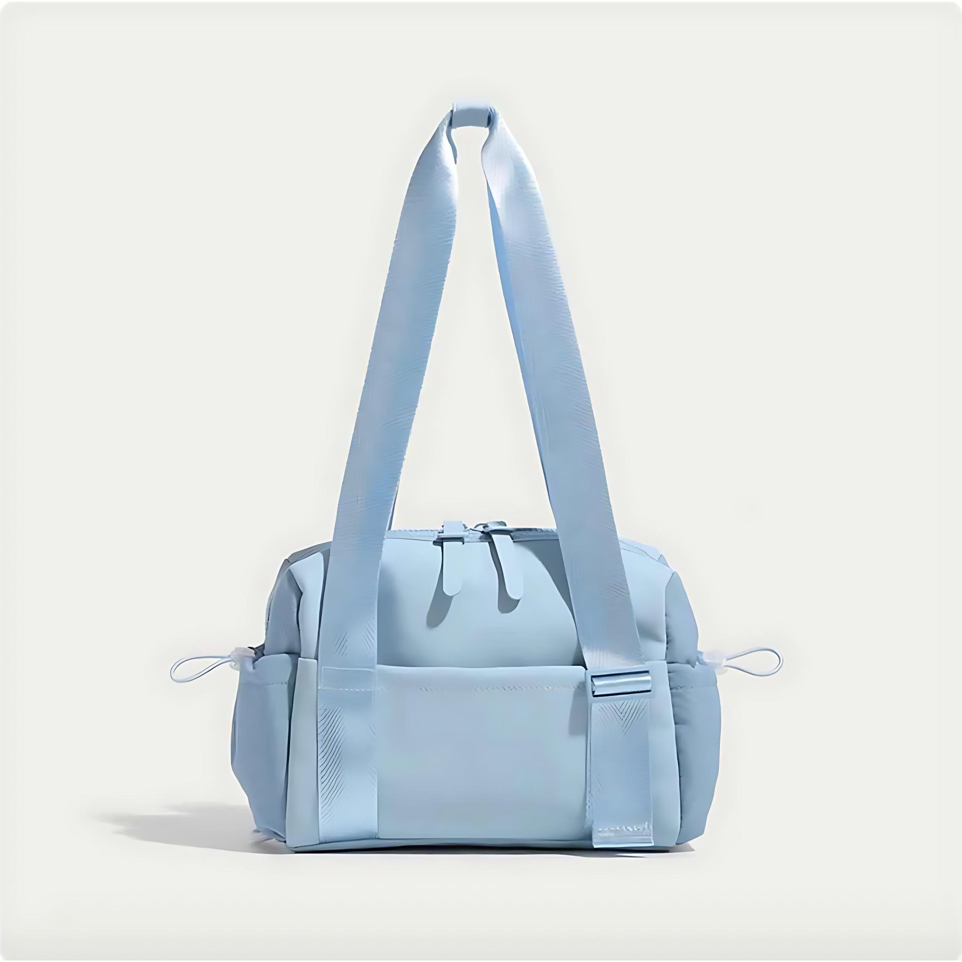 Sports Duffel Bag Lightweight Nylon Water Resistant Shoulder Strap by Wave & Hang