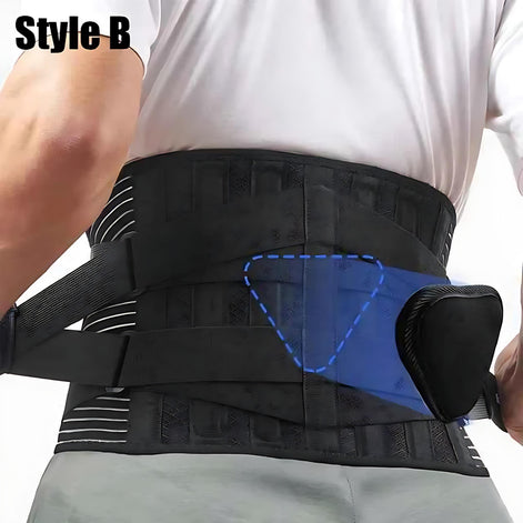 Adjustable Lumbar Support Belt for Back Pain Relief - Comfort for All by Wave & Hang