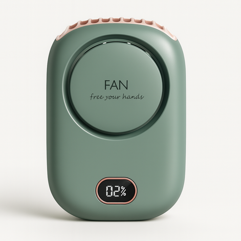 Portable Neck Fan USB Rechargeable Hands Free Mini Cooling Fan 135g Lightweight Ideal by Wave & Hang