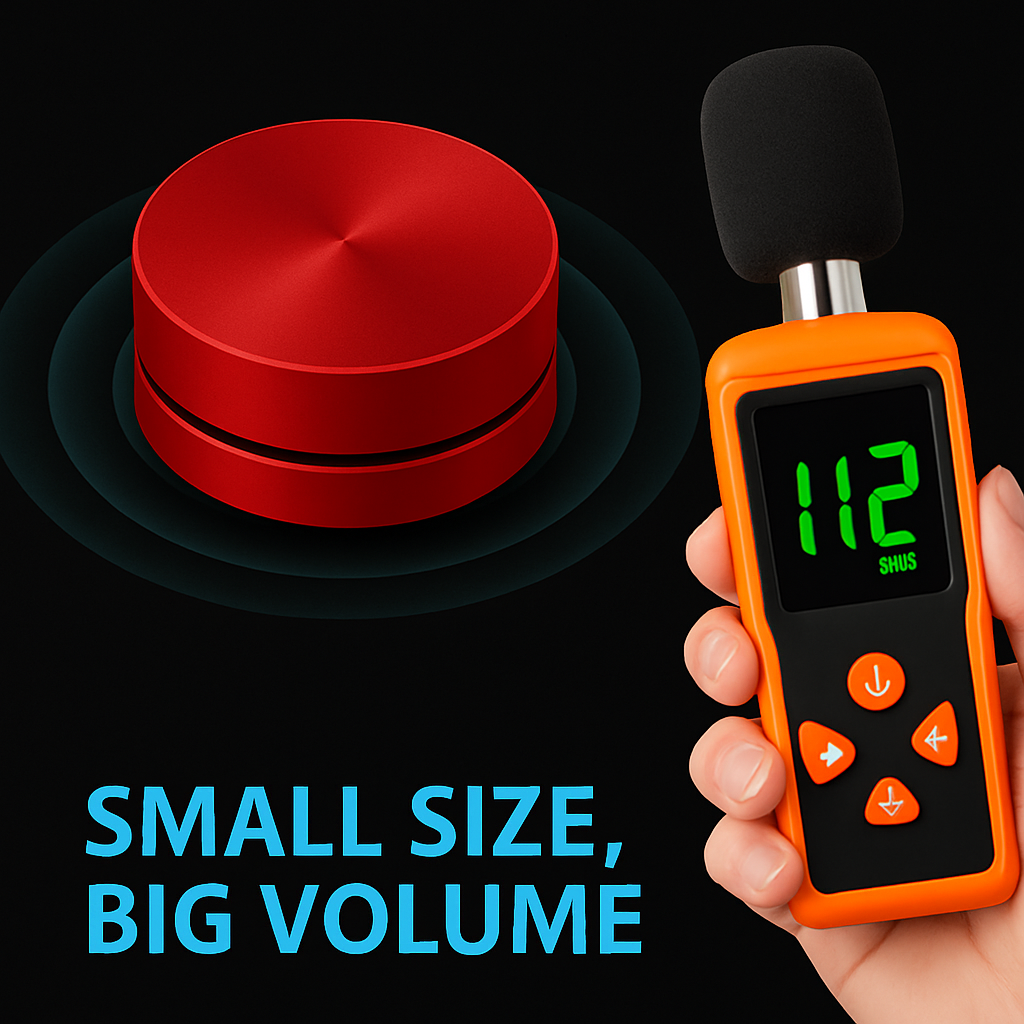 Compact Bone Conduction Bluetooth Speaker – Wireless TWS Stereo with FM & Mic by Wave & Hang