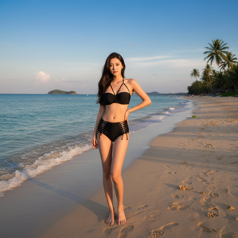 Sexy Black Bikini Set – Timeless Swimwear for Bold & Confident Women by Wave & Hang