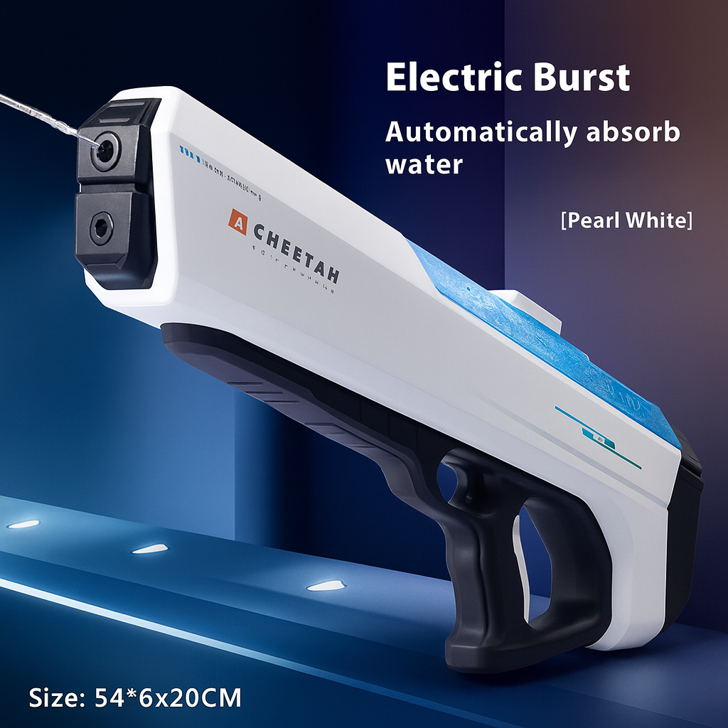 Sleek Electric Water Gun – Modern Summer Blaster with Large Tank & Stylish Design by Wave & Hang