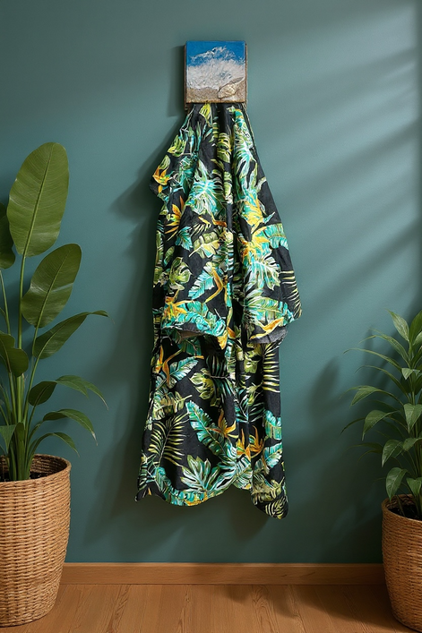 Wave & Hang™ Ocean Towel Hook – Handmade Resin & Exotic Wood Marble Holder by Wave & Hang