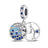 W-PAC442-Marine inlaid stone two-piece pendant