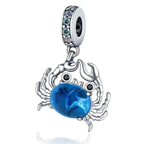 Ocean Blue Dolphin & Seahorse Pendant – DIY Jewelry Charms