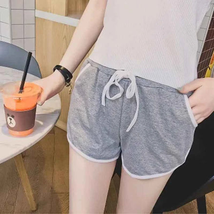 Loose High-Waisted Yoga & Beach Shorts – Casual Cotton Comfort