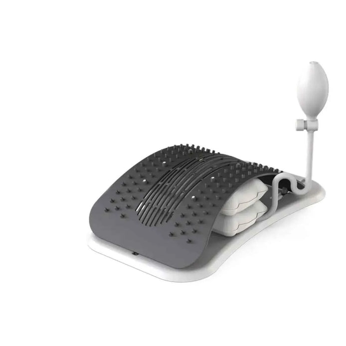 Adjustable Back Stretcher & Magnetic Massager | Lumbar Pain Relief Device for Posture & Muscle Relaxation