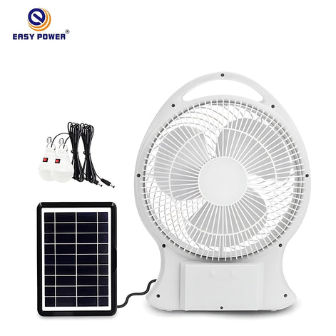 12-Inch Solar-Powered Fan | Ultimate Cooling for Outdoor Fun by Wave & Hang