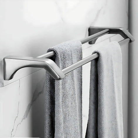 304 Stainless Steel Towel Rack Set – Rustproof & Modern Design by Wave & Hang