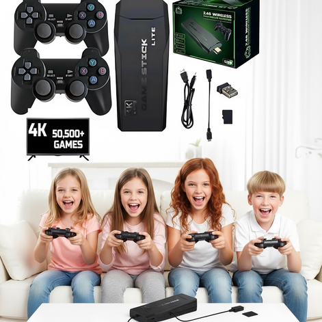 Atlantic 4K GameStick – 20,000 Retro Games for Family Fun by Wave & Hang