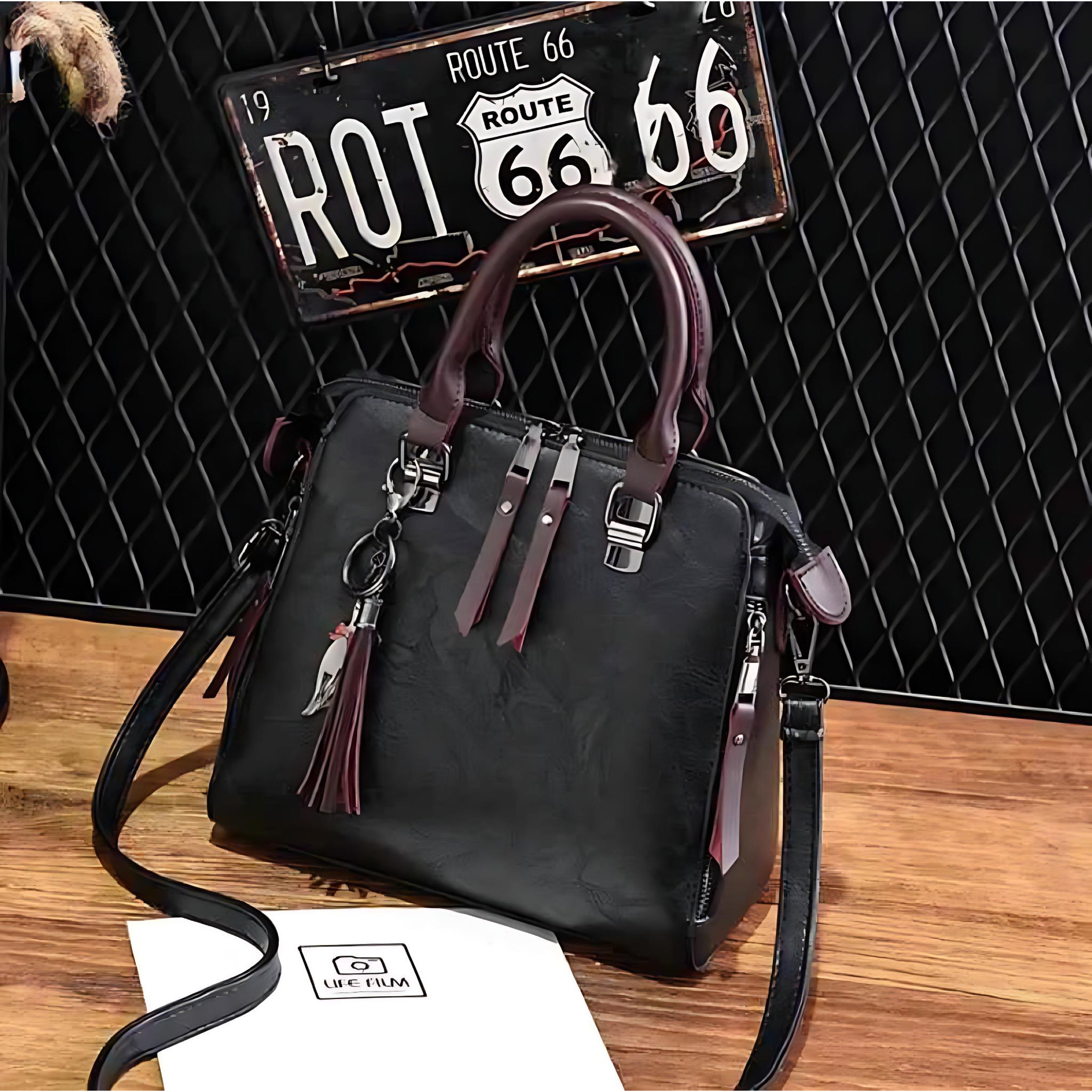 Charming Cat Tote Bag – Stylish PU Leather Purse for Women by Wave & Hang