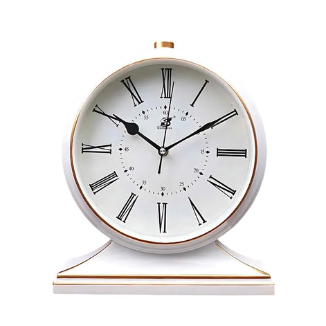 Vintage Quartz Pendulum Desk Clock | Timeless Elegance | Perfect Decor for Home by Wave & Hang