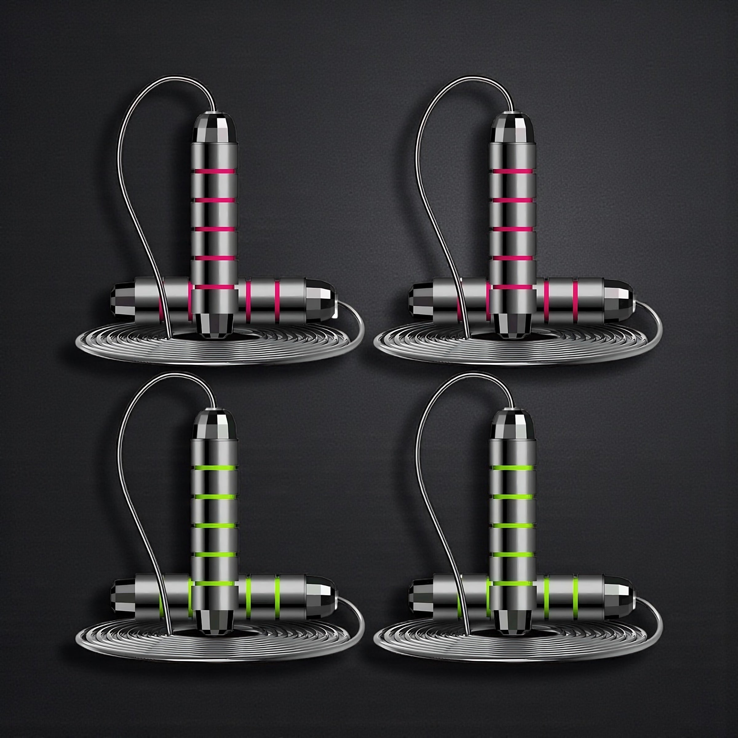 ZCKWENDA Adjustable Jump Rope Set – Boost Cardio & Endurance! by Wave & Hang