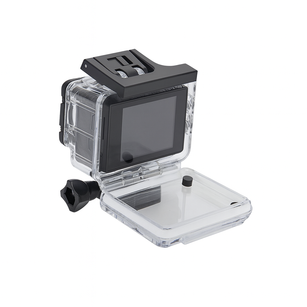 1080p Waterproof Sports Action Camera with HD Recording & Underwater Housing