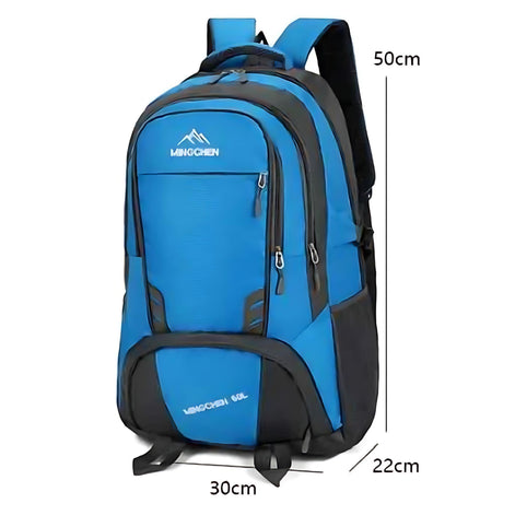 Outdoor Waterproof Backpack – Wear-Resistant Nylon, 15″ Laptop Compartment by Wave & Hang