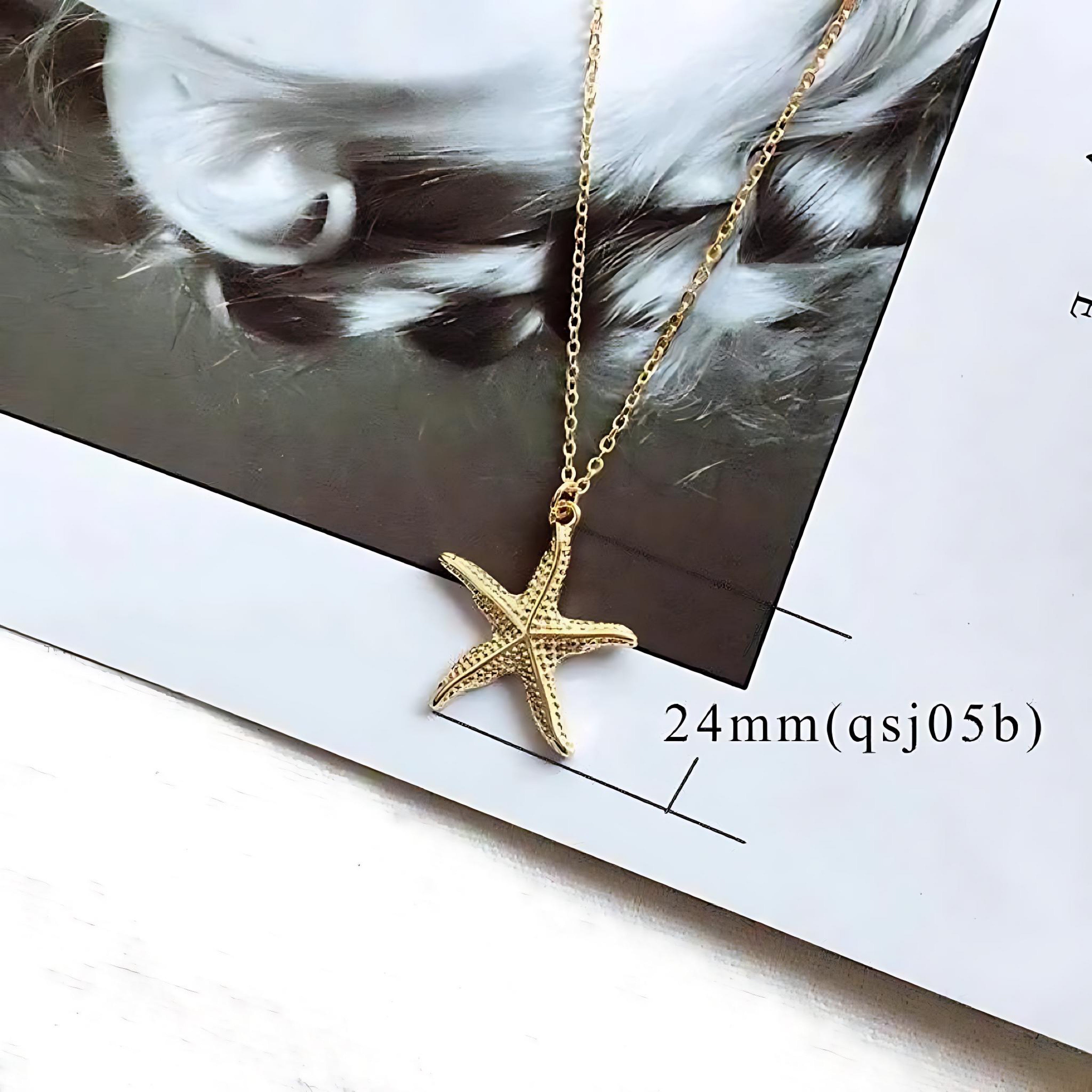 Ocean-Inspired Alloy Necklace | Elegant Beach Jewelry for Women by Wave & Hang