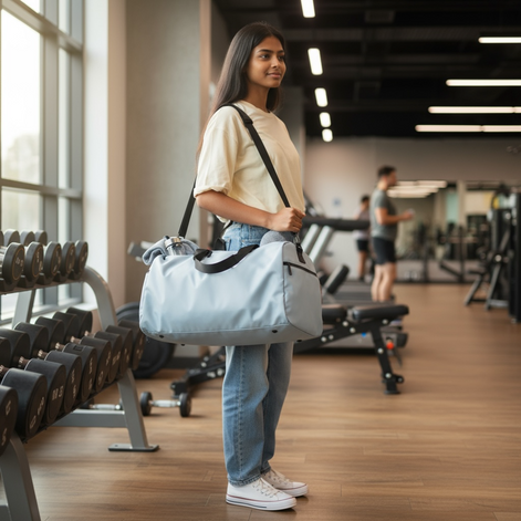 Waterproof Sports Gym Bag With Wet Pocket And Shoe Compartment Large Capacity Travel Duffle by Wave & Hang