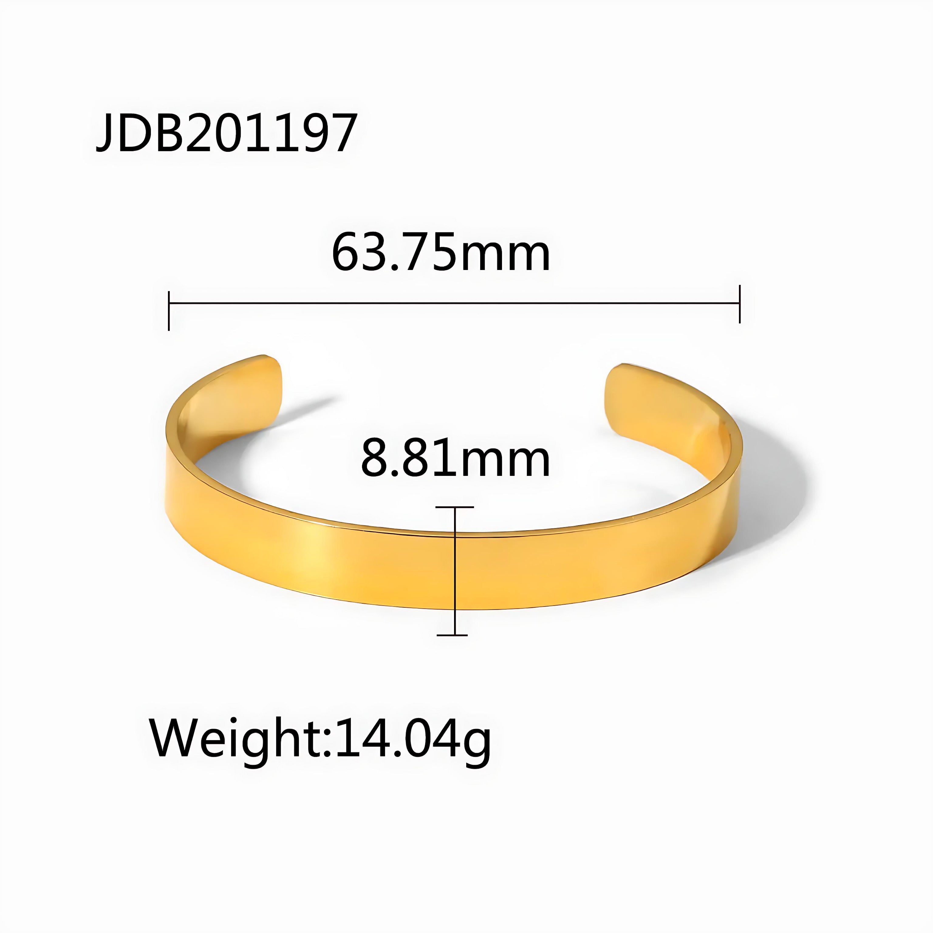 Vintage Stainless Steel Bracelet – Women’s Gold Bangle Jewelry by Wave & Hang