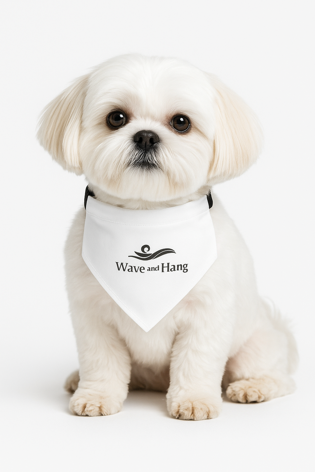 Wave and Hang Pet Bandana Collar | Adjustable Polyester Scarf