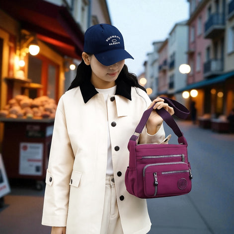 Nylon Crossbody Bag – Lightweight & Stylish for Women by Wave & Hang