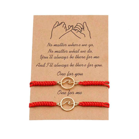 Ocean Wave Magnetic Bracelet Pair – Couple Matching Jewelry