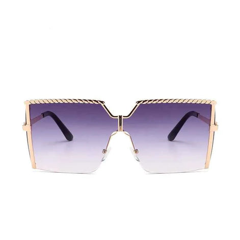 Trendy Frameless Sunglasses | UV400 Ocean Lens Fashion Shades