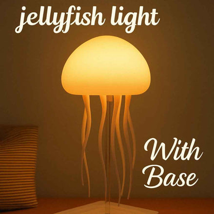 Voice-Controlled Jellyfish Lamp – Ocean-Inspired Color Changing LED with Hanging Base