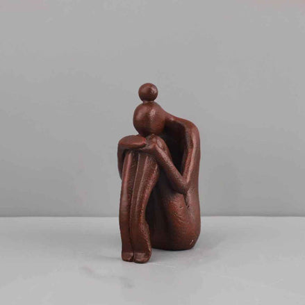 Minimalist Abstract Bookend Sculpture – Modern Resin Decorative Art (Single)