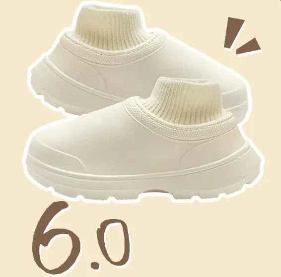 Women’s Fashionable Waterproof Cotton Slippers – Soft, Stylish & Durable