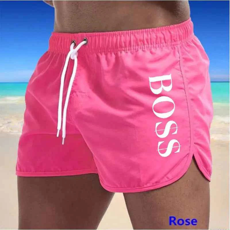 Men’s Multi-Color Beach Shorts – Stylish Polyester Swimwear
