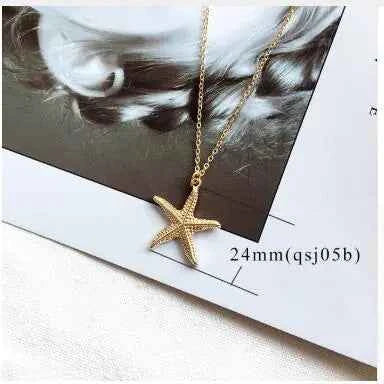 Alloy Shell Necklace | Ocean Life Pendant for Women – Elegant Beach Jewelry Gift