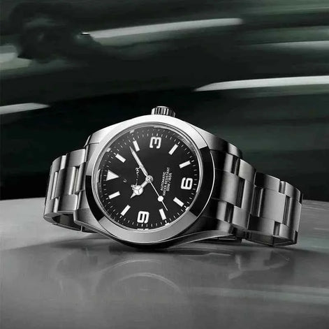 Men’s Automatic Mechanical Watch – Stainless Steel, Waterproof, Self-Winding