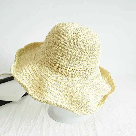 Versatile Foldable Straw Sun Hat for Women | Summer Beach UV Protection Hat