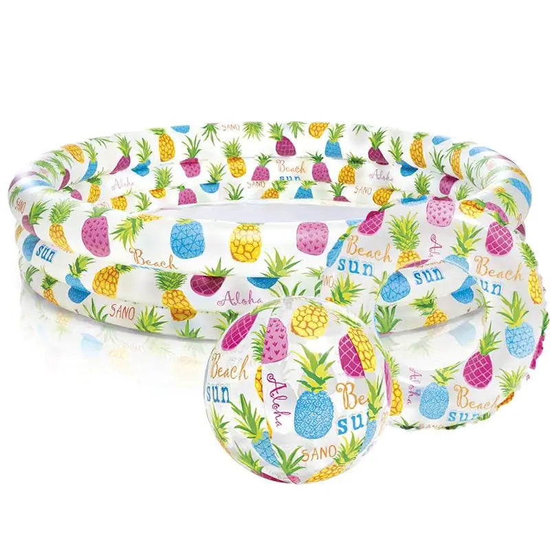 Inflatable Ocean Ball Pool for Kids – Durable PVC Baby Pool Toy Set with Colorful Balls & Swimming Ring for Summer Fun