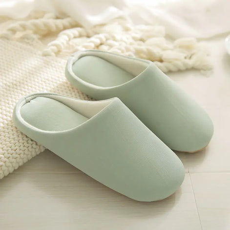 Indoor Cotton-Linen Home Slippers – Anti-Slip, Breathable, Soft Comfort Shoes for All Seasons