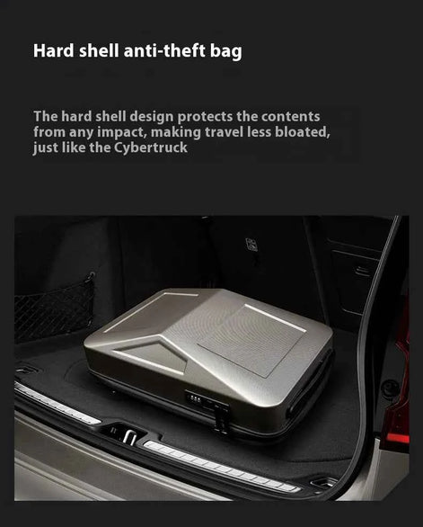 Cyber Laptop Backpack – Anti-Theft, Hard Shell, USB Charging, 14-Inch Travel Bag