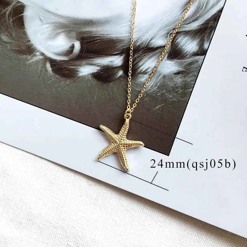 Alloy Shell Necklace | Ocean Life Pendant for Women – Elegant Beach Jewelry Gift