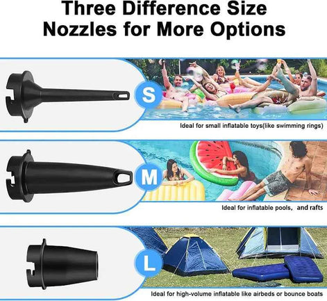 Wireless Electric Air Pump – Portable Rechargeable Inflator for Swimming Pools, Toys & Outdoor Gear