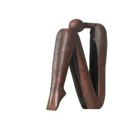 Minimalist Abstract Bookend Sculpture – Modern Resin Decorative Art (Single)