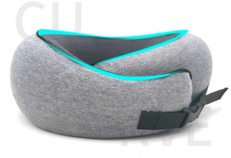 Premium Memory Foam Travel Neck Pillow | Ergonomic U-Shaped Support Cushion for Flights, Car & Office
