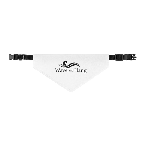 Wave and Hang Pet Bandana Collar | Adjustable Polyester Scarf