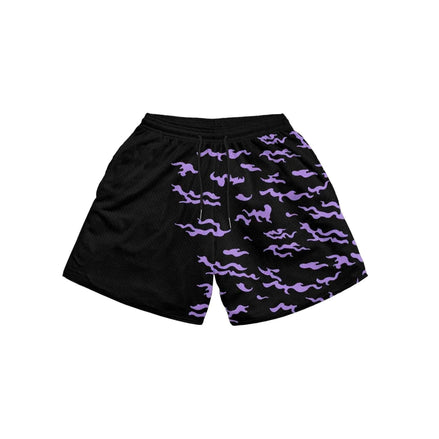 Anime Print Men’s Beach Shorts – Bold Summer Swimwear