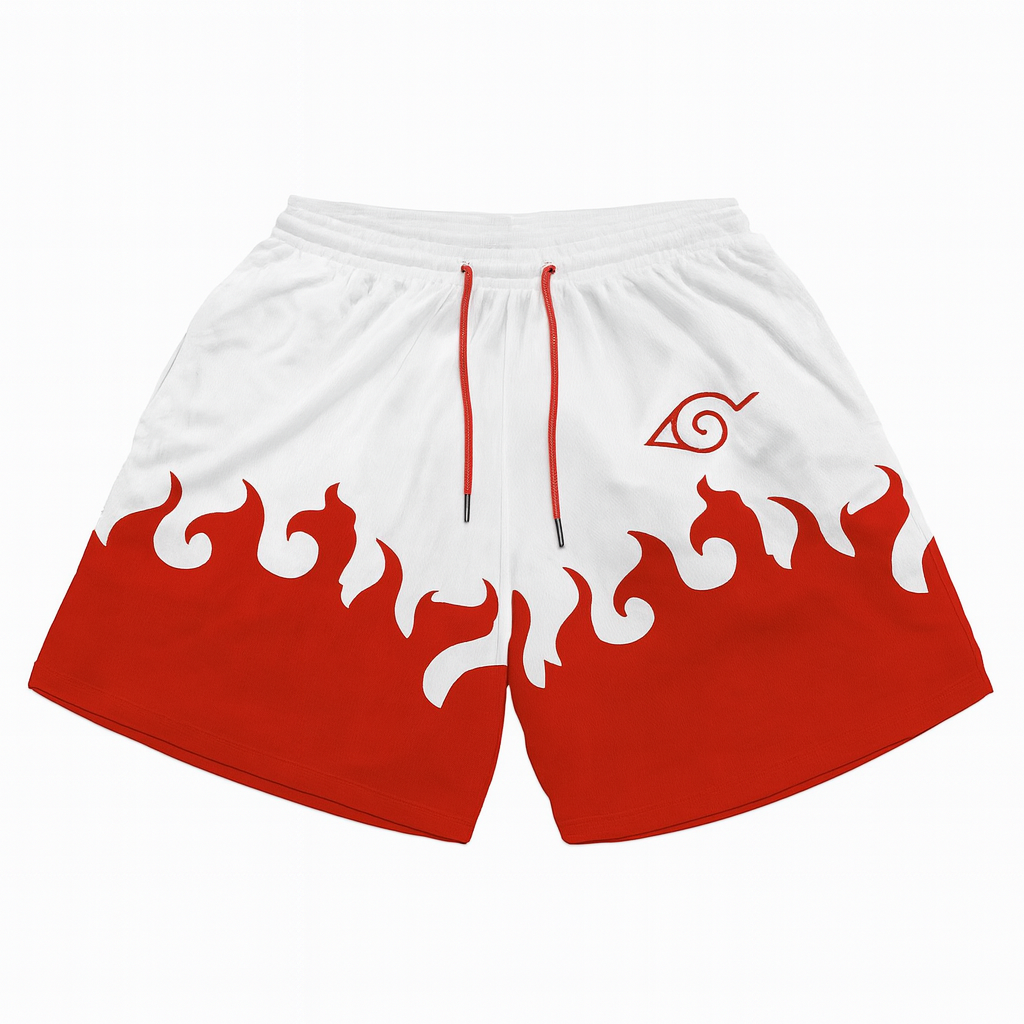 Anime Print Beach Shorts – Bold Style for Summer Fun! by Wave & Hang