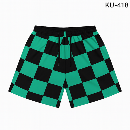 Anime Print Beach Shorts – Bold Style for Summer Fun! by Wave & Hang