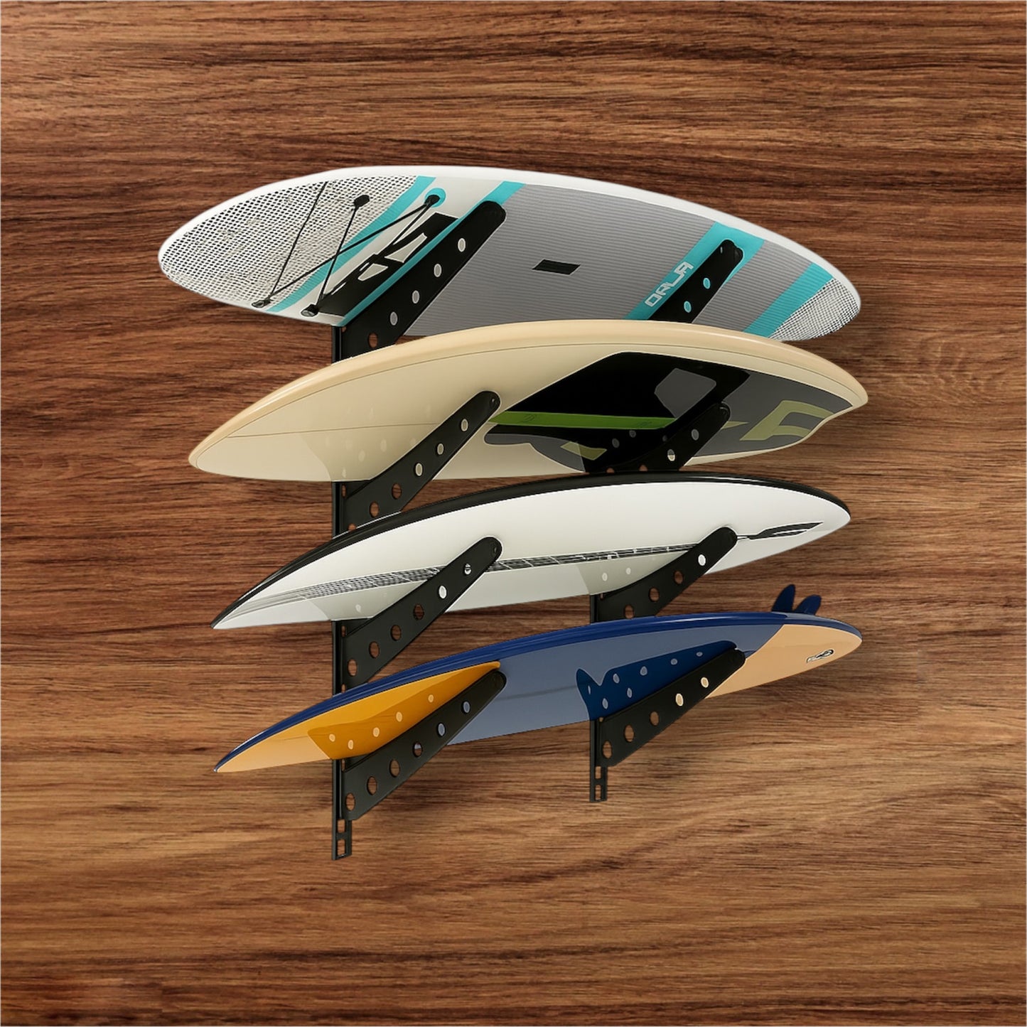 Neorexon™ Adjustable Surfboard Rack – Heavy-Duty Wall Mount for Surfboards, Paddle Boards & More