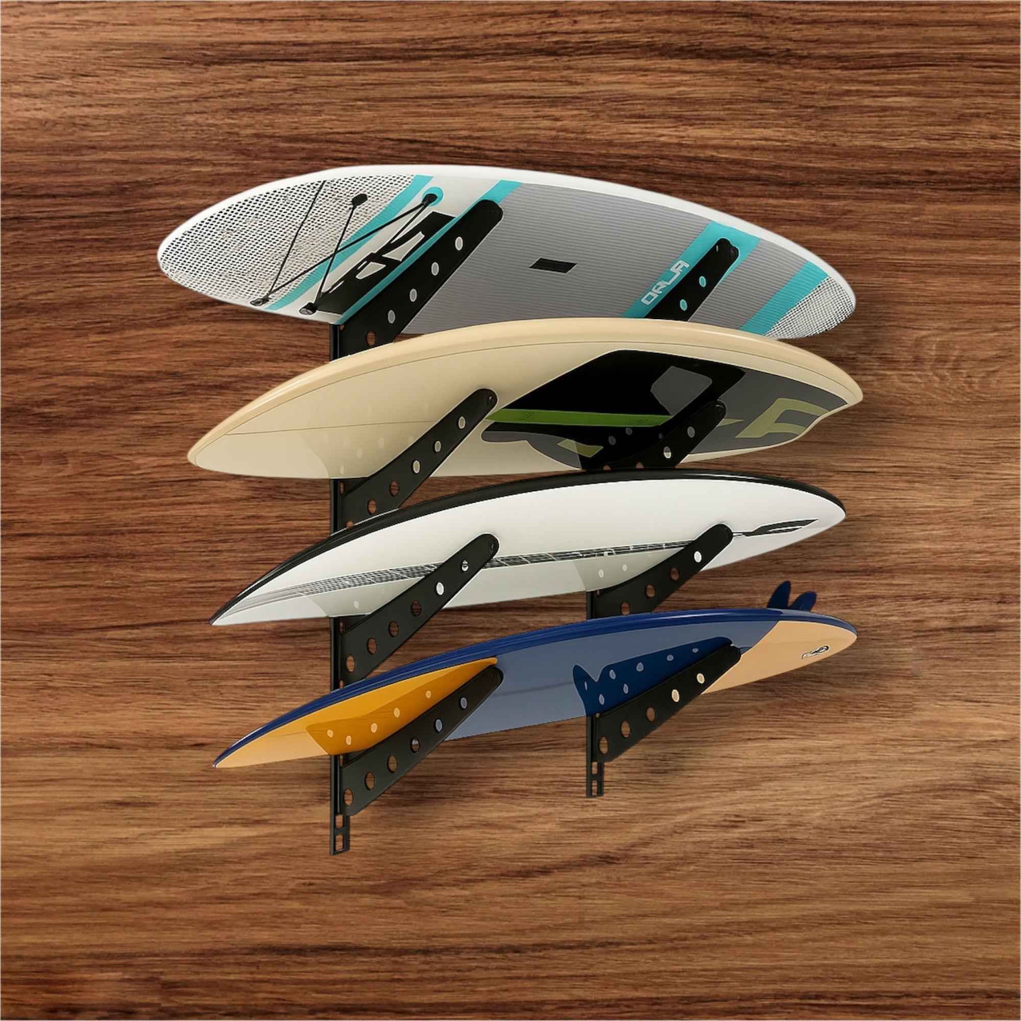 Neorexon™ Adjustable Surfboard Rack – Heavy-Duty Wall Mount for Surfboards, Paddle Boards & More