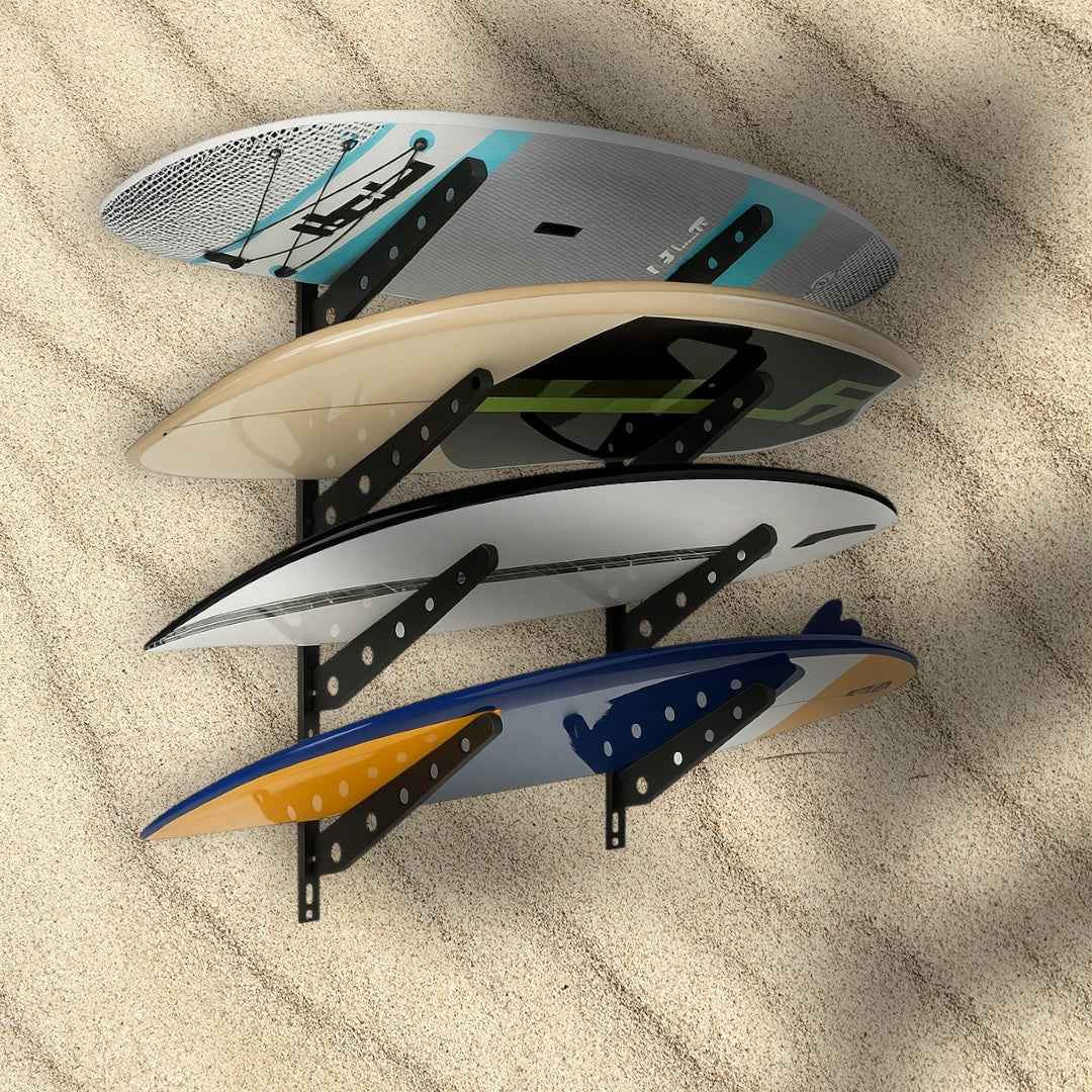 Neorexon™ Adjustable Surfboard Rack – Heavy-Duty Wall Mount for Surfboards, Paddle Boards & More