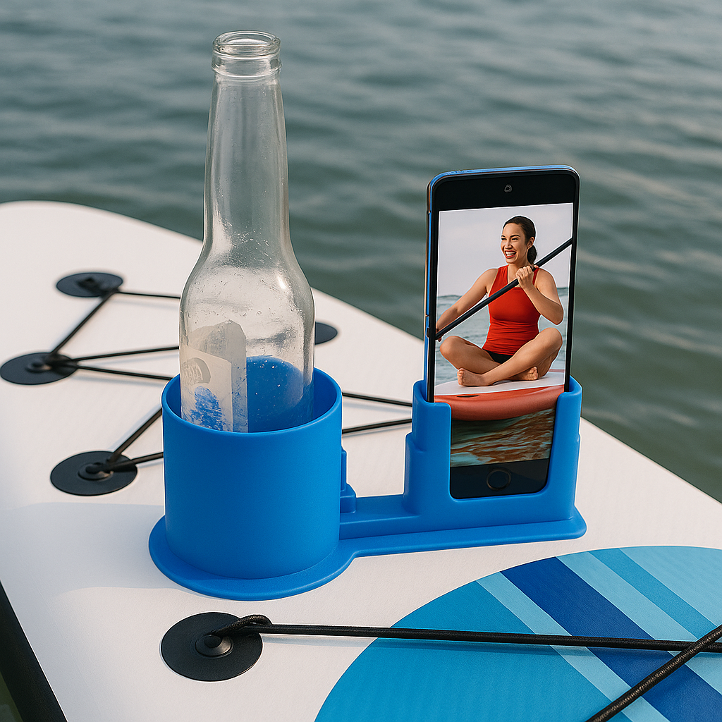 🌊 Water Sports Accessory Bracket – Phone & Drink Holder for Paddleboard, Kayak & Canoe